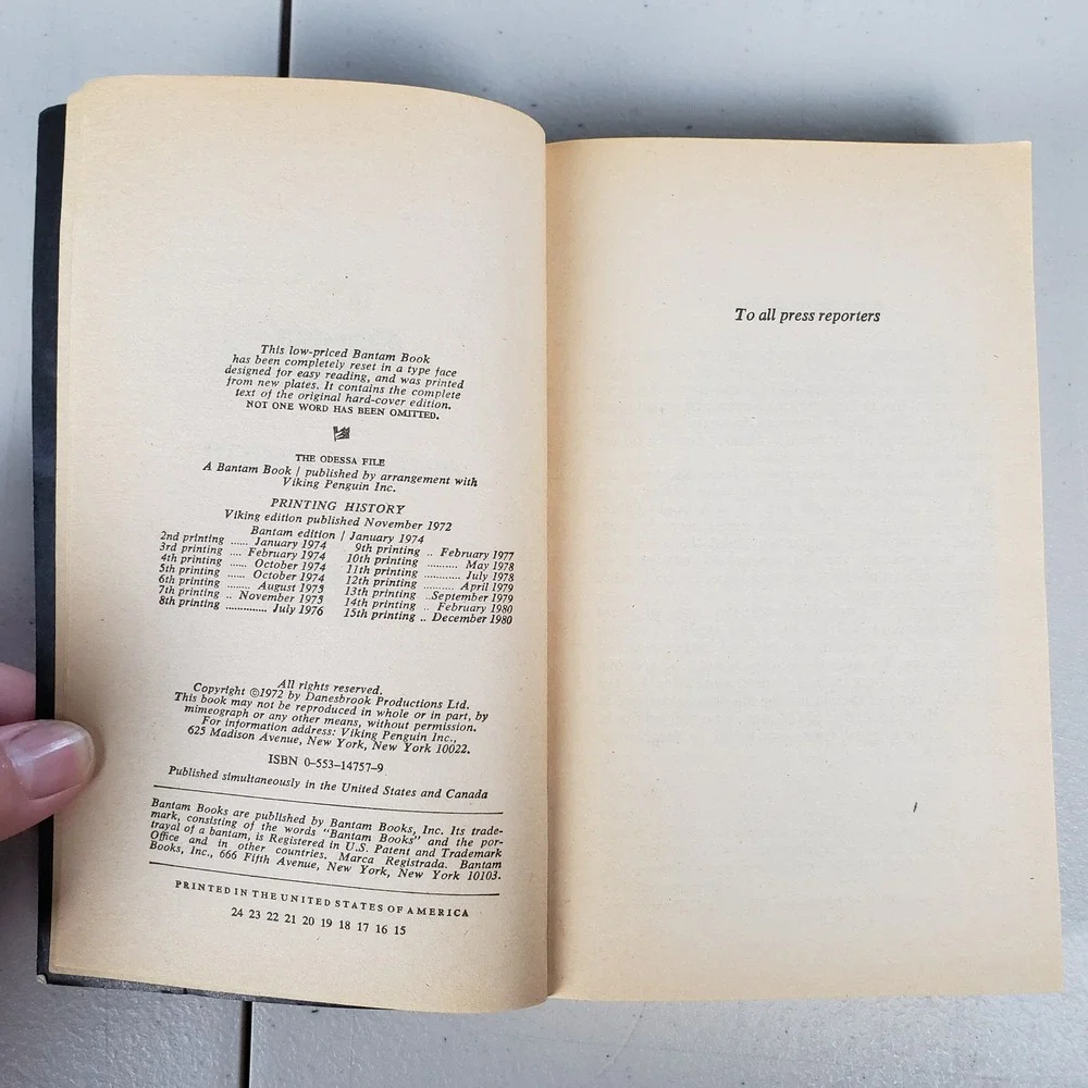 Bantam Books odessa file